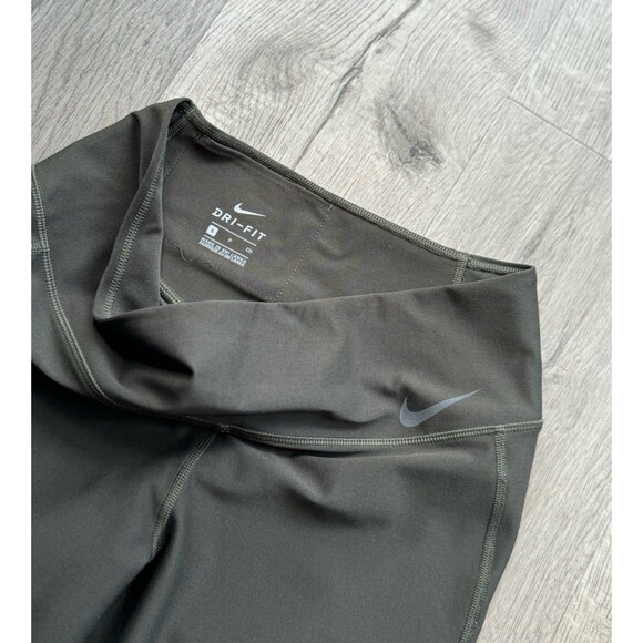 Nike Dri-Fit Olive Green and Black Leggings Women’s size Small - Picture 3 of 4